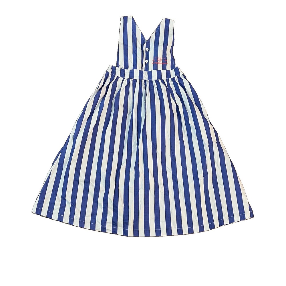 New Wynken Kids Cotton Dress 12 Years Stripes Pinafore Overall Academia